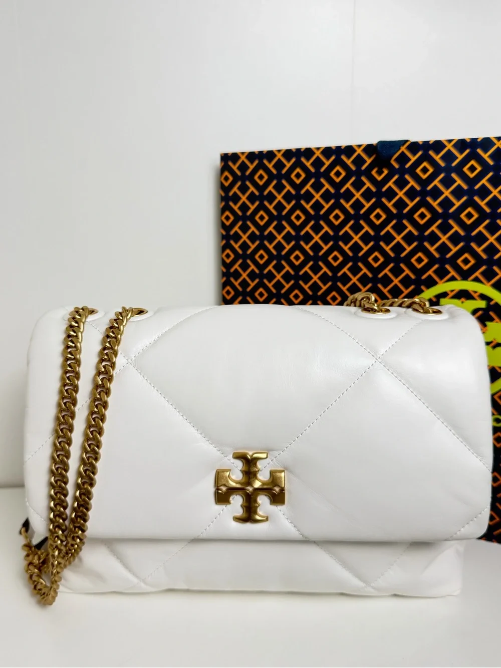 NWT Tory Burch Kira Diamond Quilt Convertible Shoulder Bag